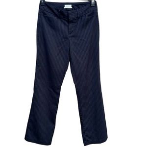 Dockers Metro Pant Mid-Rise Curvy Black/White Pinstripe Business Casual Office